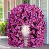 2Pcs Hanging Artificial Bougainvillea Speetabilis UV Resistant Realistic Fake Flower Wedding Party Indoor Outdoor Garden Yard Wall Hanging Faux Bloom