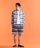 Schott NYC Patterned Mesh LS Shirt, Men's, Size M, 122, Navy Striped, 782-3120002