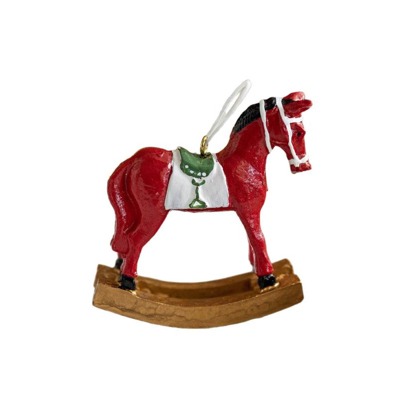 1 st Harts Gung Häst Julprydnad Vintage Stil För Träd Hängande Heminredning Diy Hantverk Samling Gåva Dekoration Hem