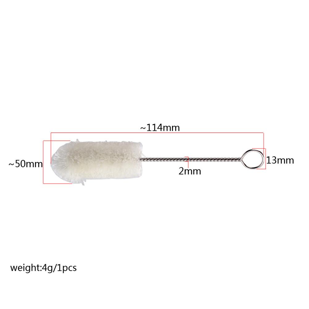 Mouthpiece Cleaning Brush with Metal Handle for Saxophone Sax Clarinet Wind Instrument