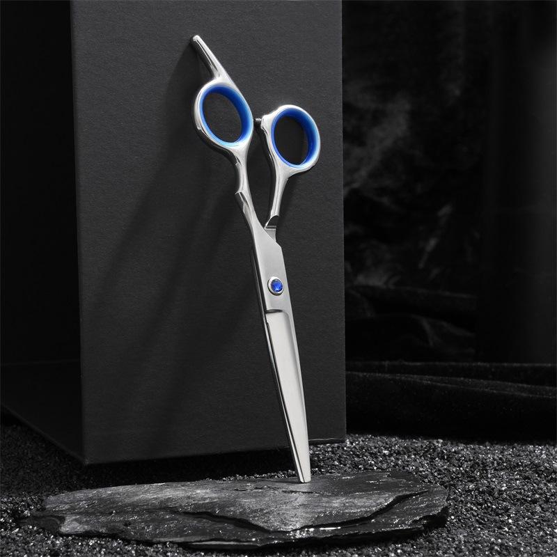 Blue Diamond Household Haircut Hairdressing Scissors Set Tool Tooth Scissors Thin Hair Cutting Scissors Hair Cutting
