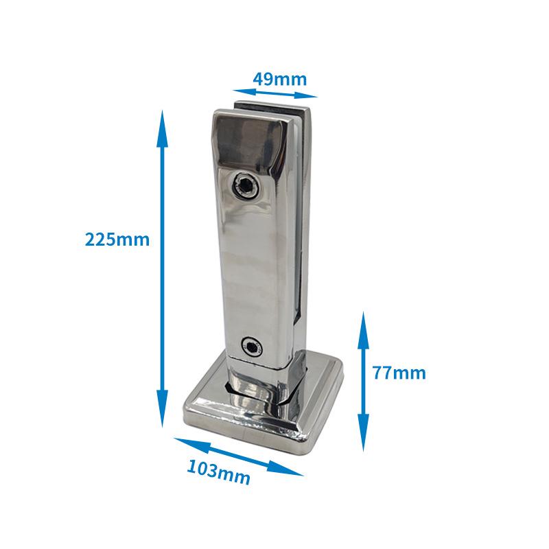 304 Stainless Steel Glass Pool Clamp Handrail Base Clip