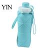 Safe Food Grade Cup for Kids 600ml Portable Foldable Water Bottle, Silicone Telescopic Space Saving Bottle Outdoors Lightweight Container Outdoor