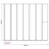 Shower Screen Black 168 X 140 Cm Aluminium