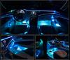 10in1 64Colors LED Wireless No Threading Car Ambient Light Foot Lamp App Control