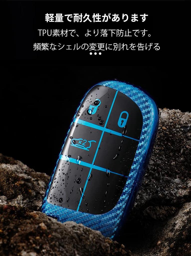 [KUNIO] Jeep Dedicated Key Case, Key Holder, Key Cover, Waterproof, Lightweight, Soft, JEEP Renegade