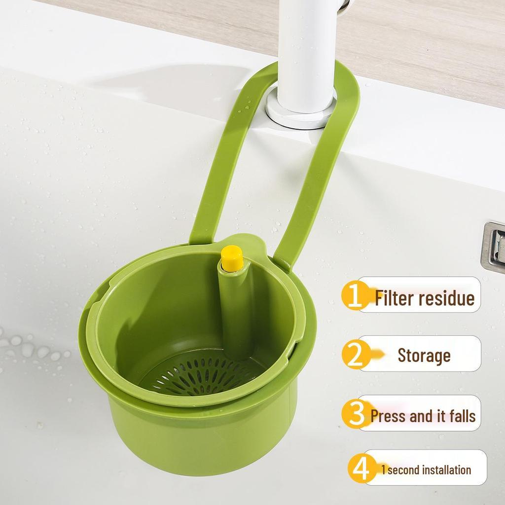 Multipurpose Kitchen Sink Strainer Basket and Hanging Rack