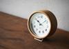 Lemnos Wall Can Be Hung or Comes with Natural Color Wood MIKI NT Lemnos Clock, Placed, Stand, Analog, Miki, Zelkova, Base, NY12-06