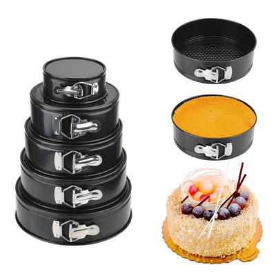 Non-Stick Metal Bake Mould Removable Bottom Carbon Steel Cakes Molds