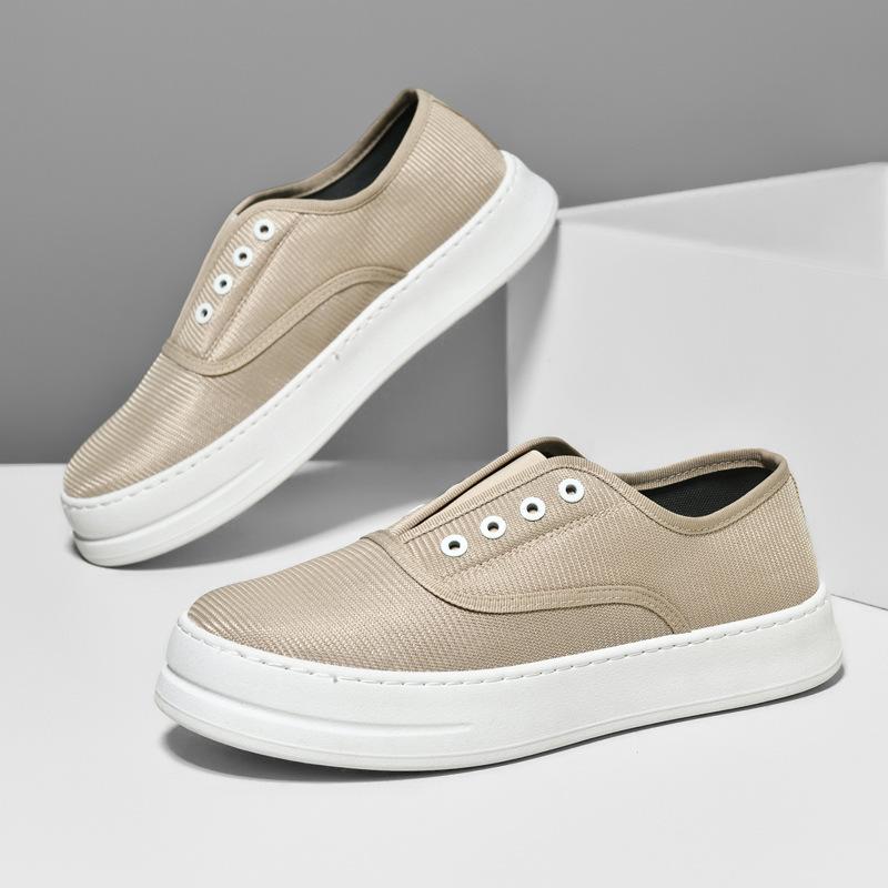 Summer new men's casual shoes low-top foot cover cloth surface breathable one-pedal lazy shoes board shoes men's canvas shoes