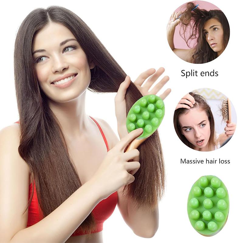 LMETJMA 3D silikonové masážní formičky na mýdlo Ručně vyráběné mýdlové formy na výrobu mýdel DIY štětec na vlasovou pokožku Formy na mýdlo JT356