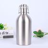32/64 Ounce Homebrew Beer Growler 304 Stainless Steel Home Brew Beer Flip Top Beer Growler Bottle BPA Free Cap