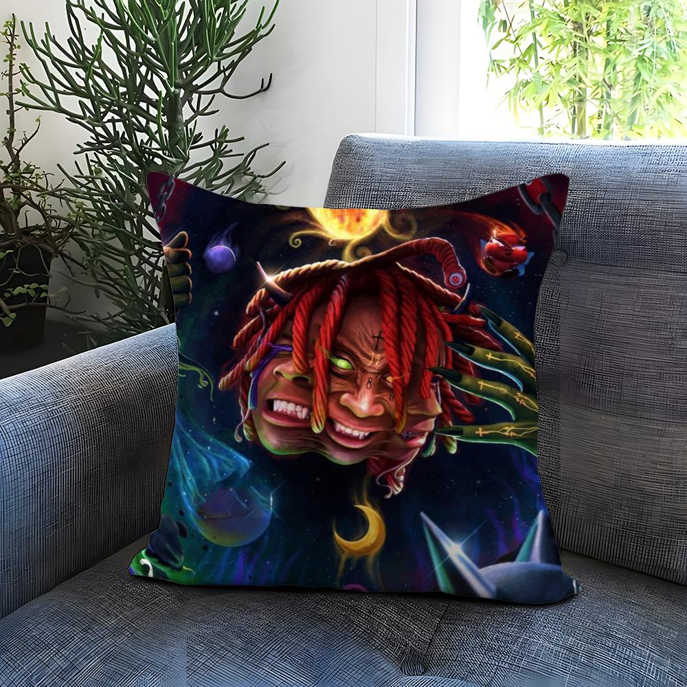 Popular T-TTrippie Redd Cushion Cover Comfortable Reversible Pillow Cover Ideal for Car Sofa Bedroom & Beyond