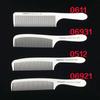 Barber Combs White Plastic Salon Hair Combs Hair Brush Barber Accessories Professional Accessory Barber Shop Hairstyling Tools