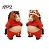 Animal Shaped Bumper 1 Pair 3D Elastic Belly Sticker Anxiety Stress Relief Cartoon Easy Install Decal with Fat Tummy Pinch Anti-collision Safety