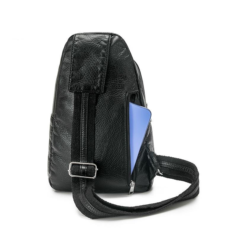 Women's Shoulder Bag PU Chest Bag Lightweight Travel Crossbody Bag