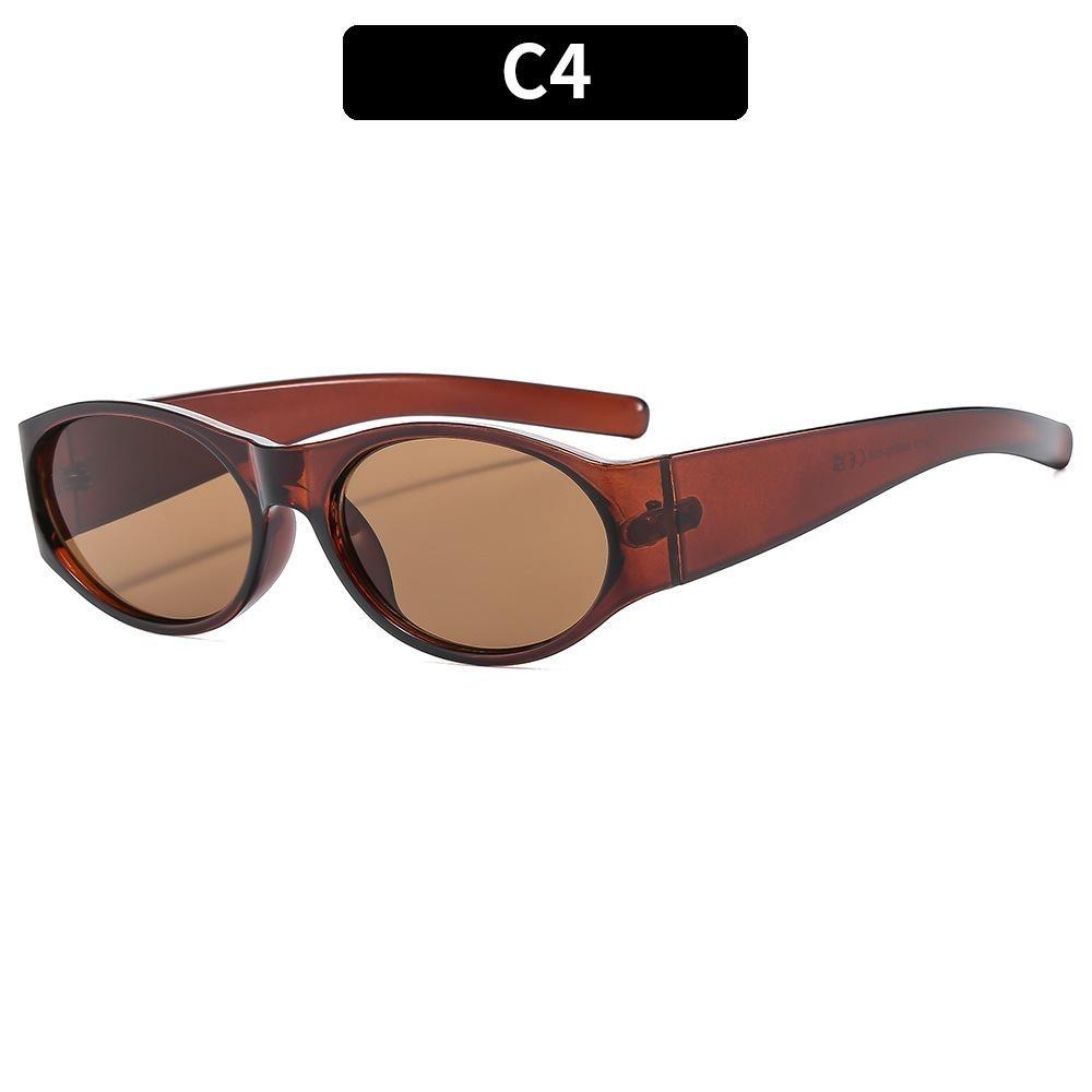 Retro Küçük Oval Çerçeveli Güneş Gözlüğü Kadın Moda Siyah Güneş Gözlüğü Moda Erkek Güneş Gözlüğü Gözlük UV400 Oculos De Sol