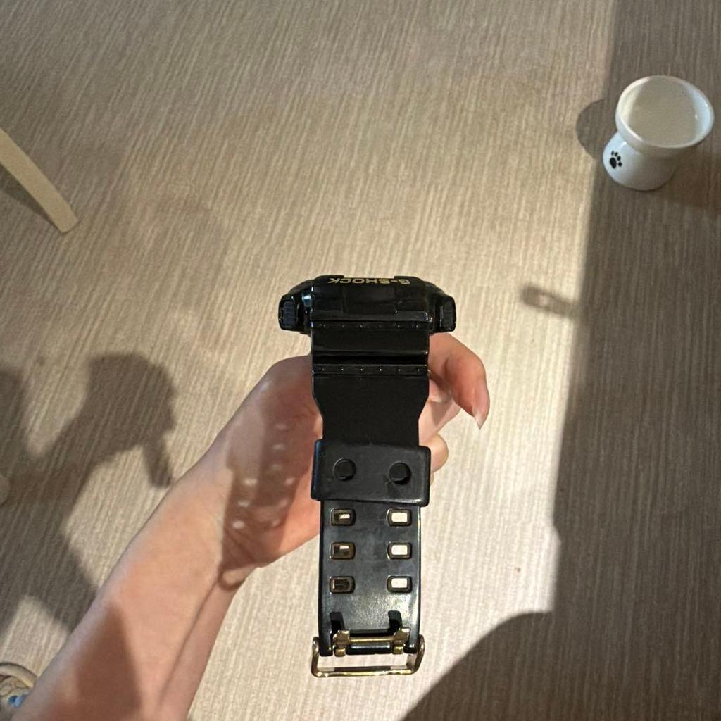 Used CASIO G-SHOCK Black X Gold Digital Watch