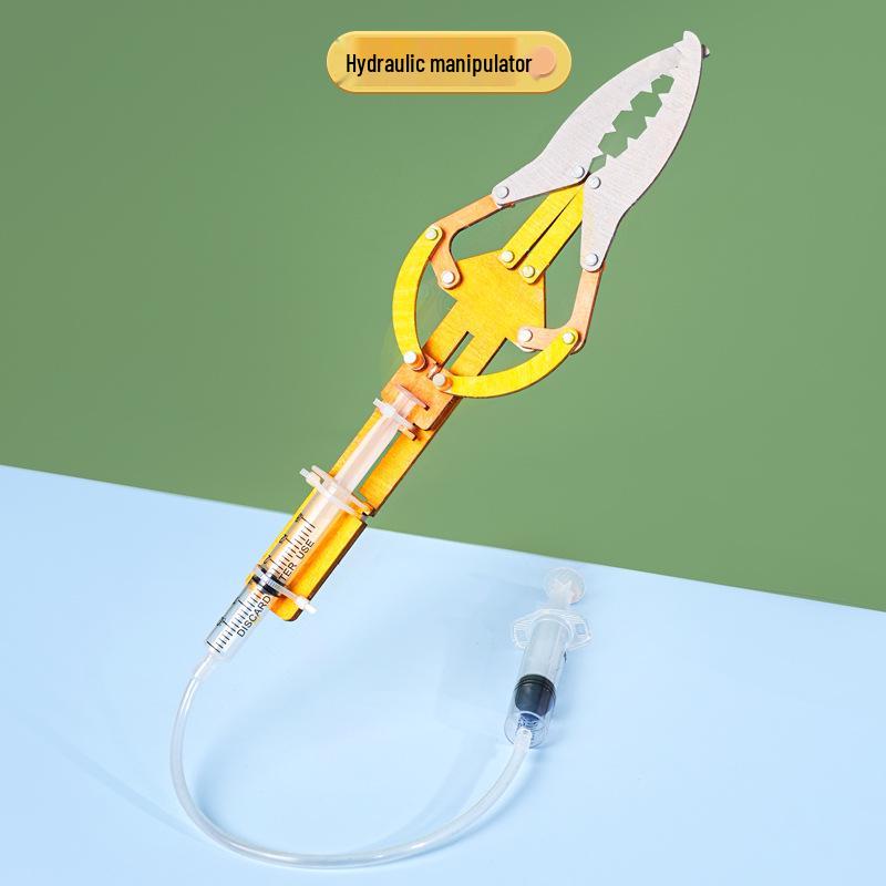 Hydraulic Robotic Arm DIY Kit for Kids - STEAM Science Experiment & Educational Tool