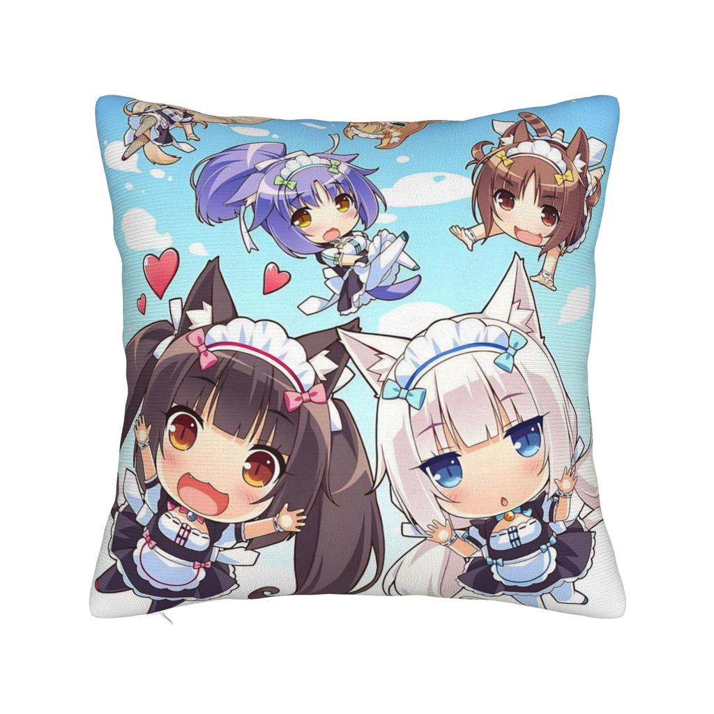 Anime N-Nekopara Pillowcases Product Printing Cushion Cover Decorations  Pillow Case Cover Home Multi-Size
