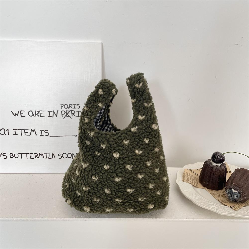 Leopard Print Women Clutch Bag Soft Plush Autumn Winter Fashion Handbag Tote Storage