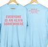 Camiseta Coldplay Everyone Is An Alien Somewhere Two Sides NWT
