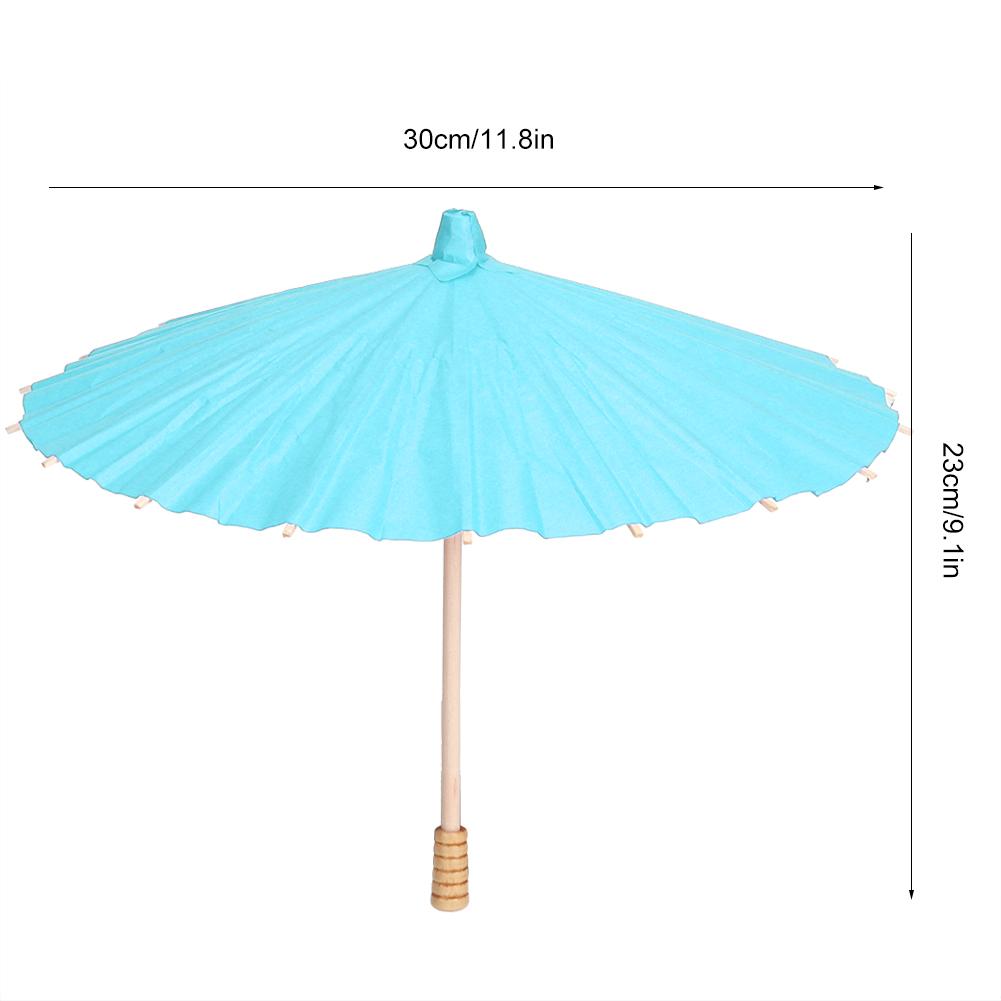 White Blank Paper Umbrella Colorful Oil Paper Umbrella for Kids DIY Painting Craft