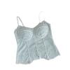 French Fishbone Lace Beautiful Back Sling Vest Thin Shoulder Strap Integrated Can Be Worn Outside Bra Versatile Slim and Thin Underwear