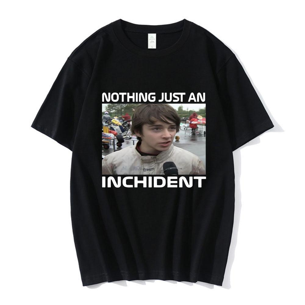 Customization Charles Leclerc Nothing Just An Inchident Interview T Shirt Unisex Vintage Oversized Short Sleeve Tee Shirt Casual Co