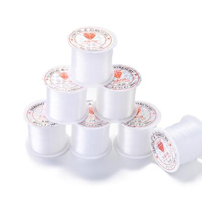 Průhledná nepružná korálková rybářská šňůra drát nylonová nit pro navlékání korálků na výrobu náhrdelníků náramků DIY