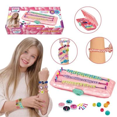Zestaw do robienia bransoletek przyjaźni, zestaw do tworzenia bransoletek przyjaźni dla dziewczynek, DIY pleciona lina zestaw do robienia biżuterii dla dzieci, bransoletka DIY, zestaw do aktywności podróżniczych dla dzieci
