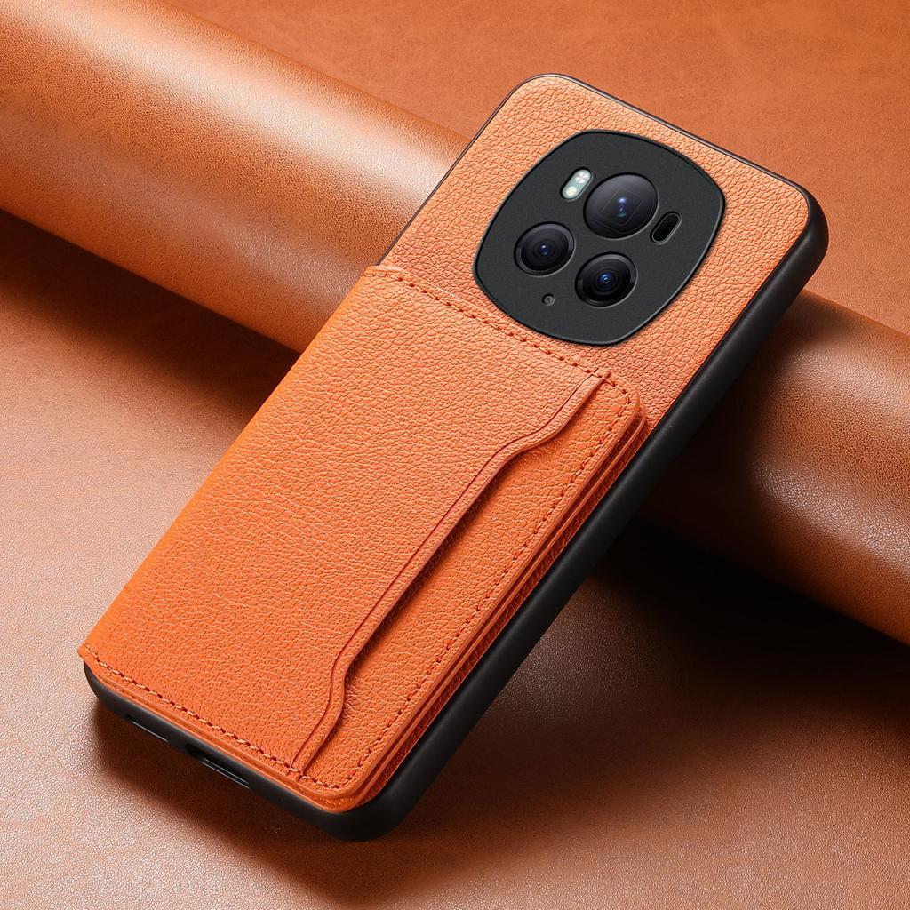 Denior for Magic 7/6/5 lychee pattern imitation leather Honor 100/90Pro card holder mobile phone case