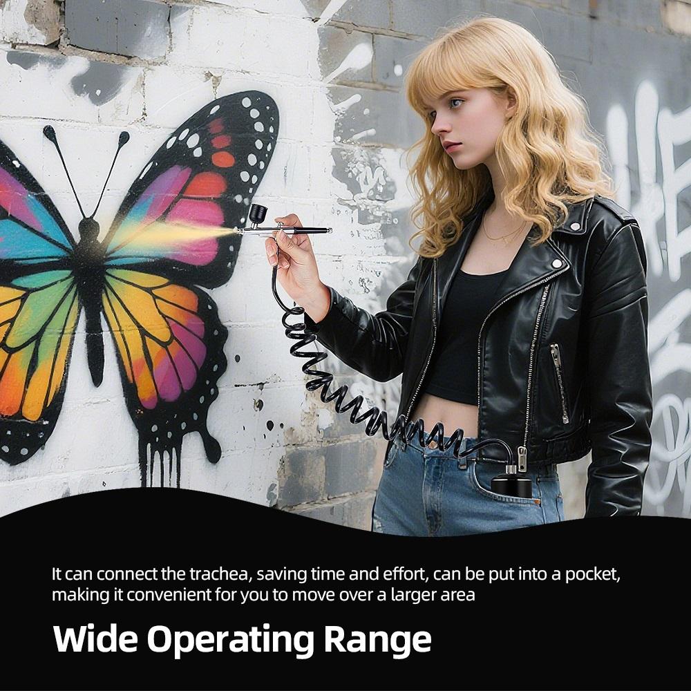 Top 35psi Airbrush with Compressor for Nail Painting Portable Cordless Airbrush Nail Art Cake Painting Mini Airbrush Sprayer Gun