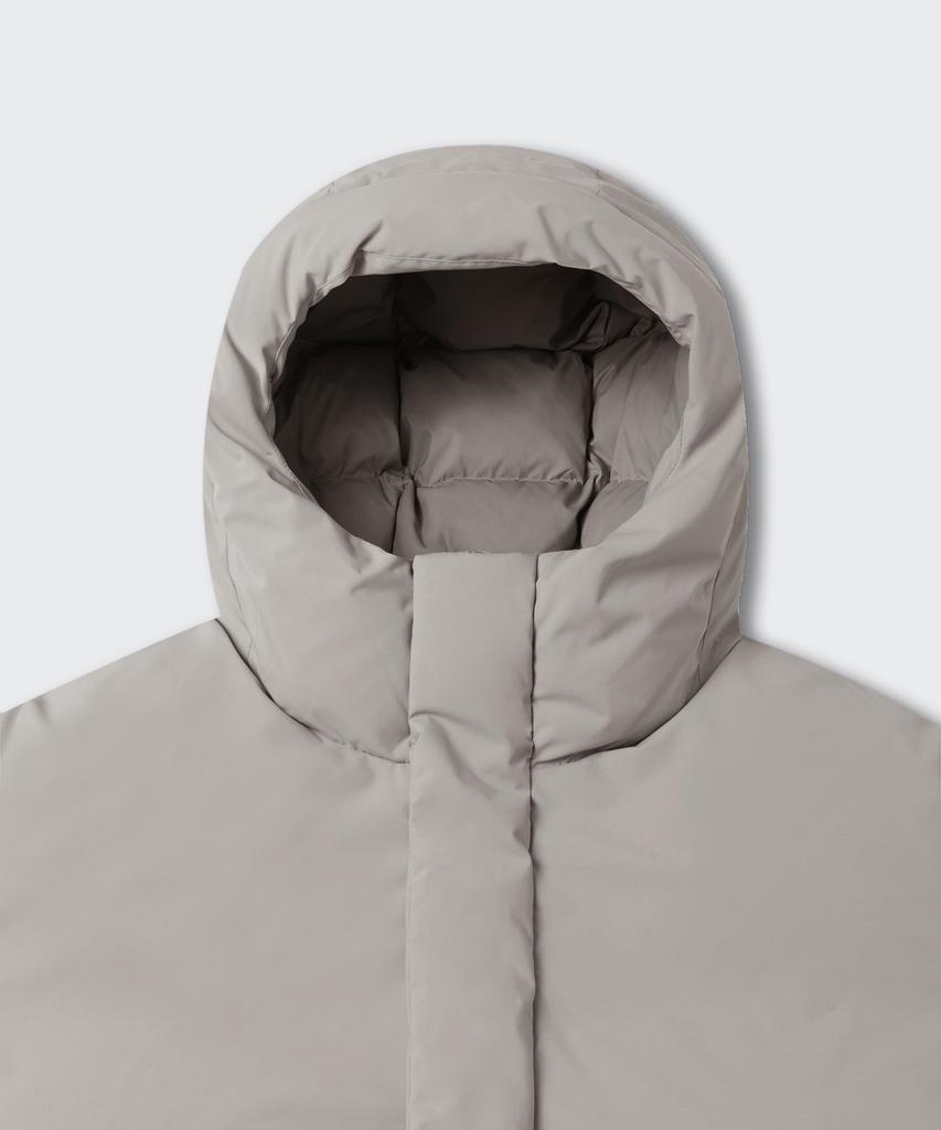 Musinsa Standard Minimal Hooded Down Short Padded Jacket [Light Gray]