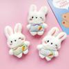 Cartoon Plush Bunny Doll Brooch For Women Cute Little Rabbit Doll Accessories Student Backpack Clothing Decoration Girls