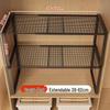 Organizzatore a Ripiano Estraibile per Armadio per Conservazione Vestiti e Divisorio per Armadietto