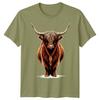 Highland Cow Animals Unisexs Tshirt Unisexs Tee Graphic Unisex Tee