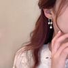 High Sense Natural Freshwater Pearl Stud Earrings Female Ins Niche Style Handmade Design Antique Smart Circle U-shaped Stud Earrings
