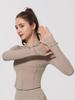 Antibacterial Bare Feel Sports Jacket - Long Sleeve, Zippered, Tight Fit for Yoga & Running, Spring/Autumn
