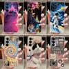 Чохол для Realme C71 Case RMX5303 Силіконовий Естетичний Милий Кіт Мультяшний Модний Астронавт Прозорий Чохол C71 Чохол для Телефону Realme