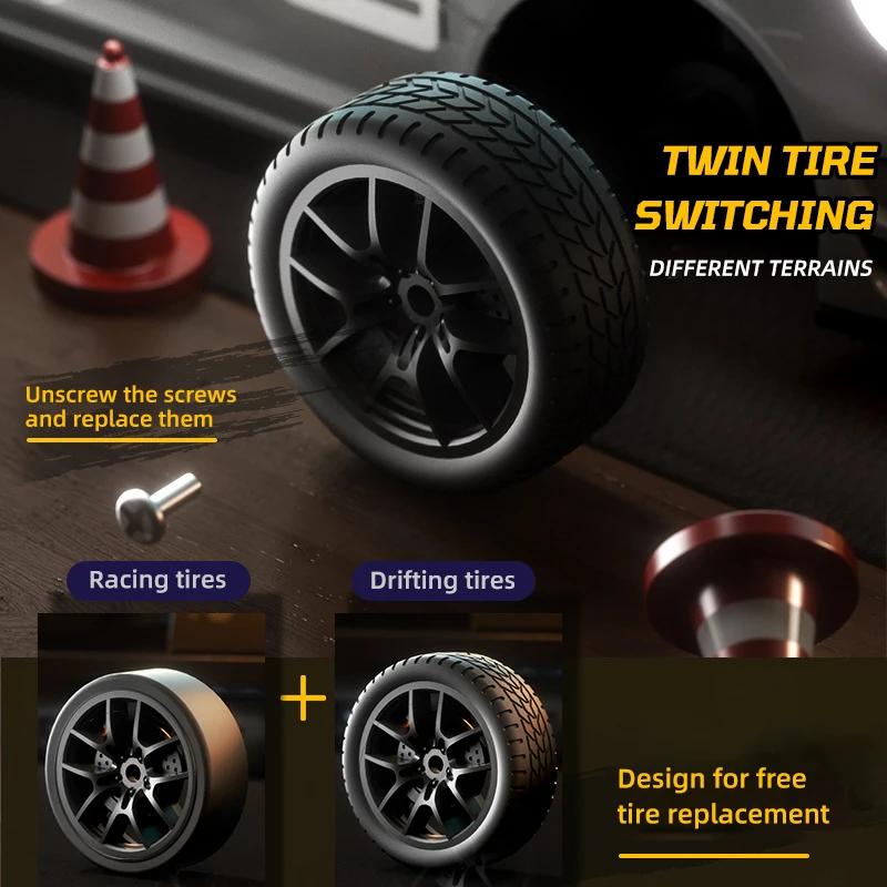 RC Drift Car 1/20 4WD Racing Vehicle Toy Car Model with Lights 2.4G 4CH Remote Control Sports Car Boys Competition Game Kids Toy