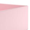 Bathroom Wash Basin with Overflow Matte Pink Ceramic
