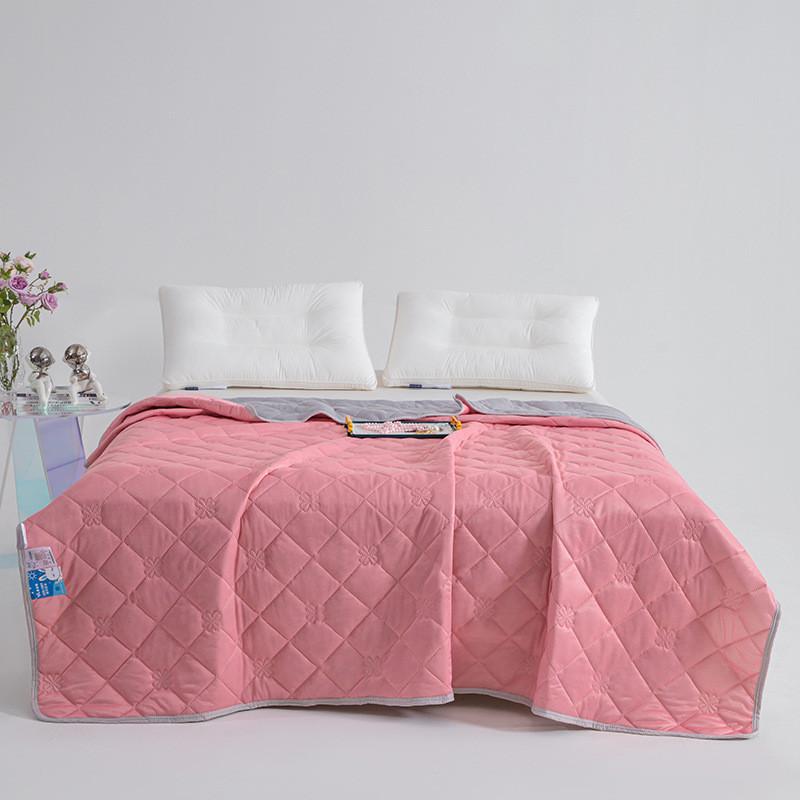 Solid Color Summer Air Conditioner Quilt With Waterwash Tencel Polyester Fill