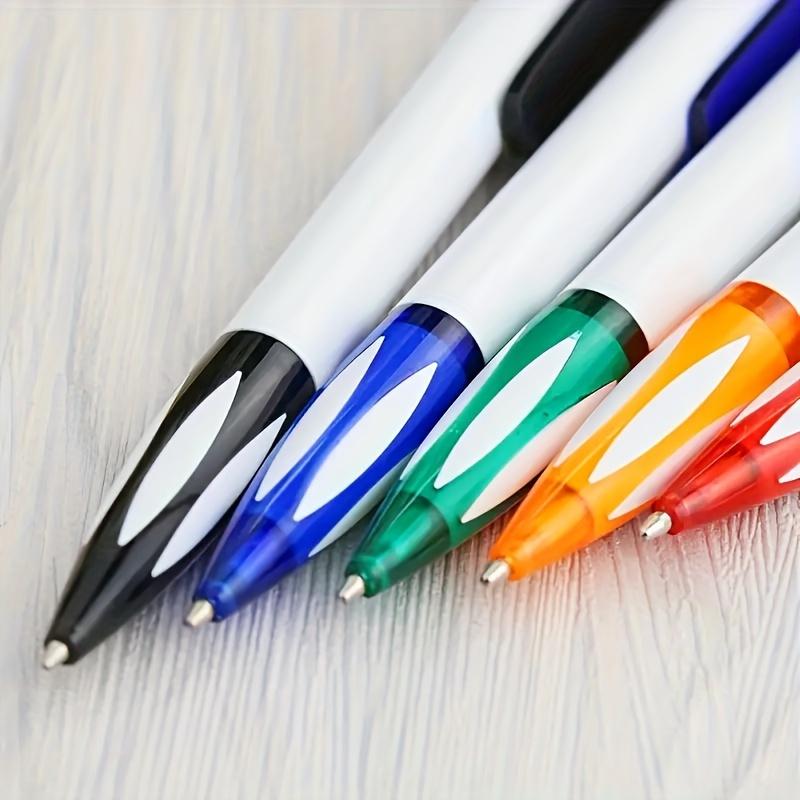 Cartoon Soccer Shape Ballpoint Pen, 0.5mm Retractable Black Plastic Pen, Random Color