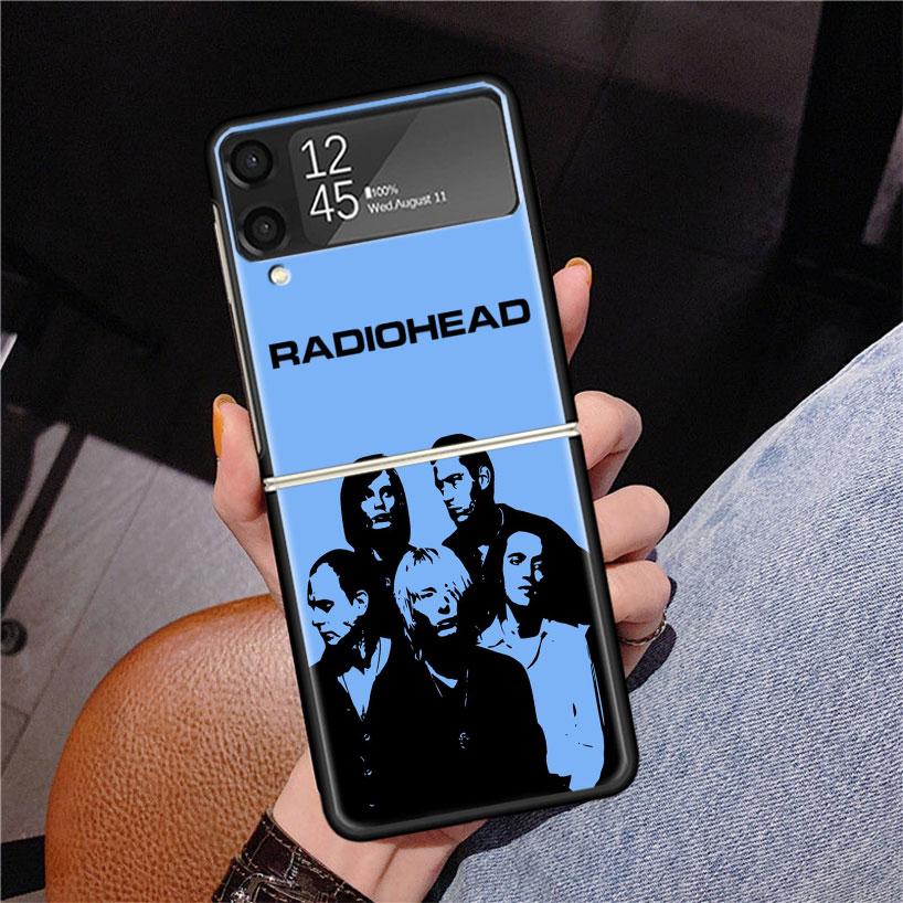 Bnad R-Radiohead Phone Case For Samsung Z Flip 7 6 5 4 3 Galaxy ZFlip7 ZFlip6 ZFlip5 ZFlip4 ZFlip3 5G Print Cover
