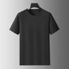 Dibenze Men's Plus Size Round Neck Cool Touch T-Shirt