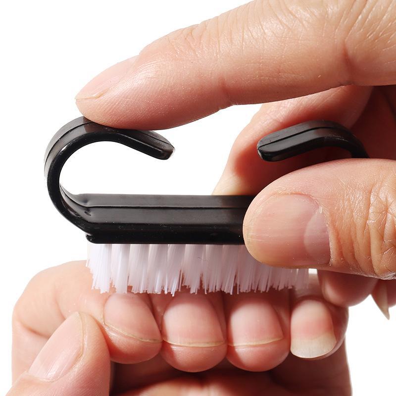 Soft Bristle Nail Dust Brush Non-slip Comfy Handle Pastel Colors Portable for Home DIY Manicure Nail Art Cleaning