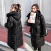 Daunen-Baumwollgepolsterte Kleidung Damen Lang Brot-Kleidung Graphen-Heizung Innen Vielseitig Locker Verdickt Baumwollkleidung Jacke Tide