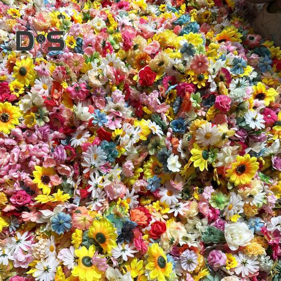 Künstliche Blumengirlande, künstliche Wildblumen, hängende Dekoration, künstliche Blumenranken, Vorhang für Frühling, Sommer, Haus, Garten, Hochzeit, Party, Bogen, Wanddekoration