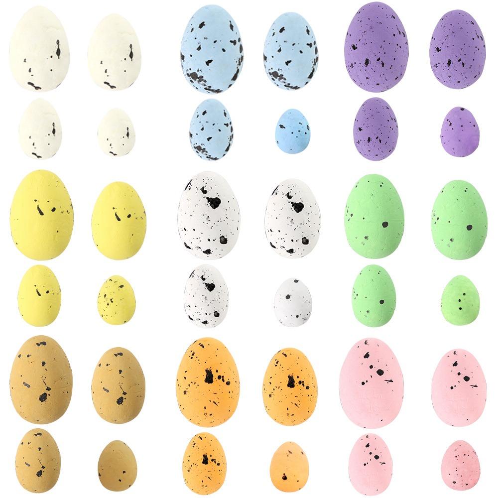 

200Pcs DIY Painting Craft Foam Easter Eggs Colorful Easter Egg Ornaments Spring Celebration 200Pcs